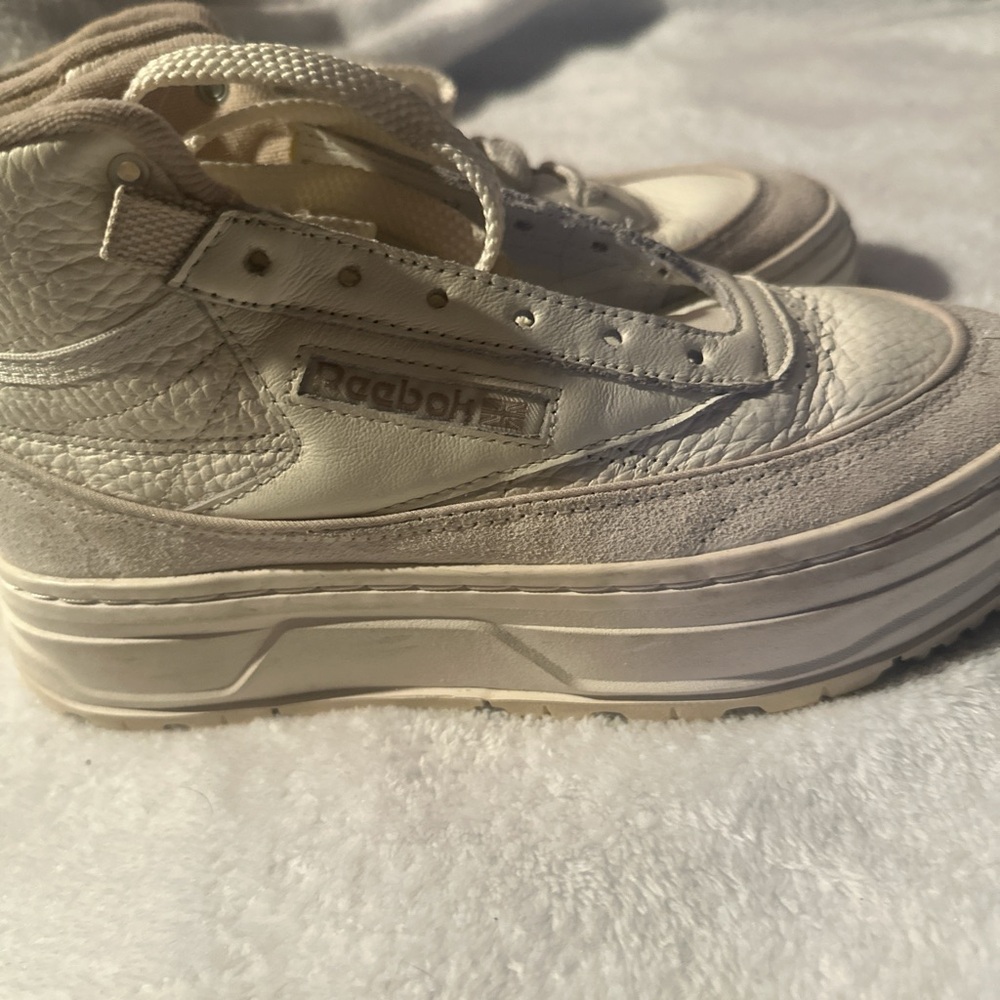 Reebok Cream High-Top Sneakers